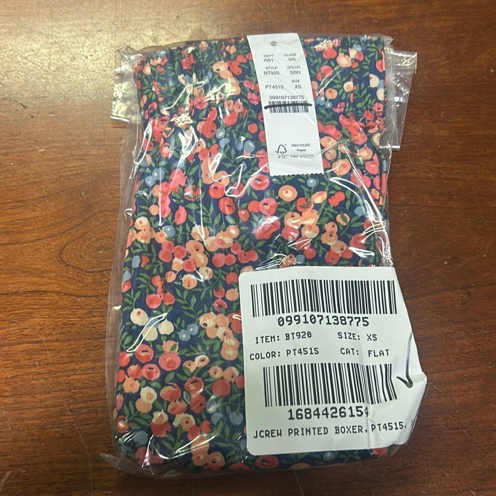 J Crew Printed boxers BT920
